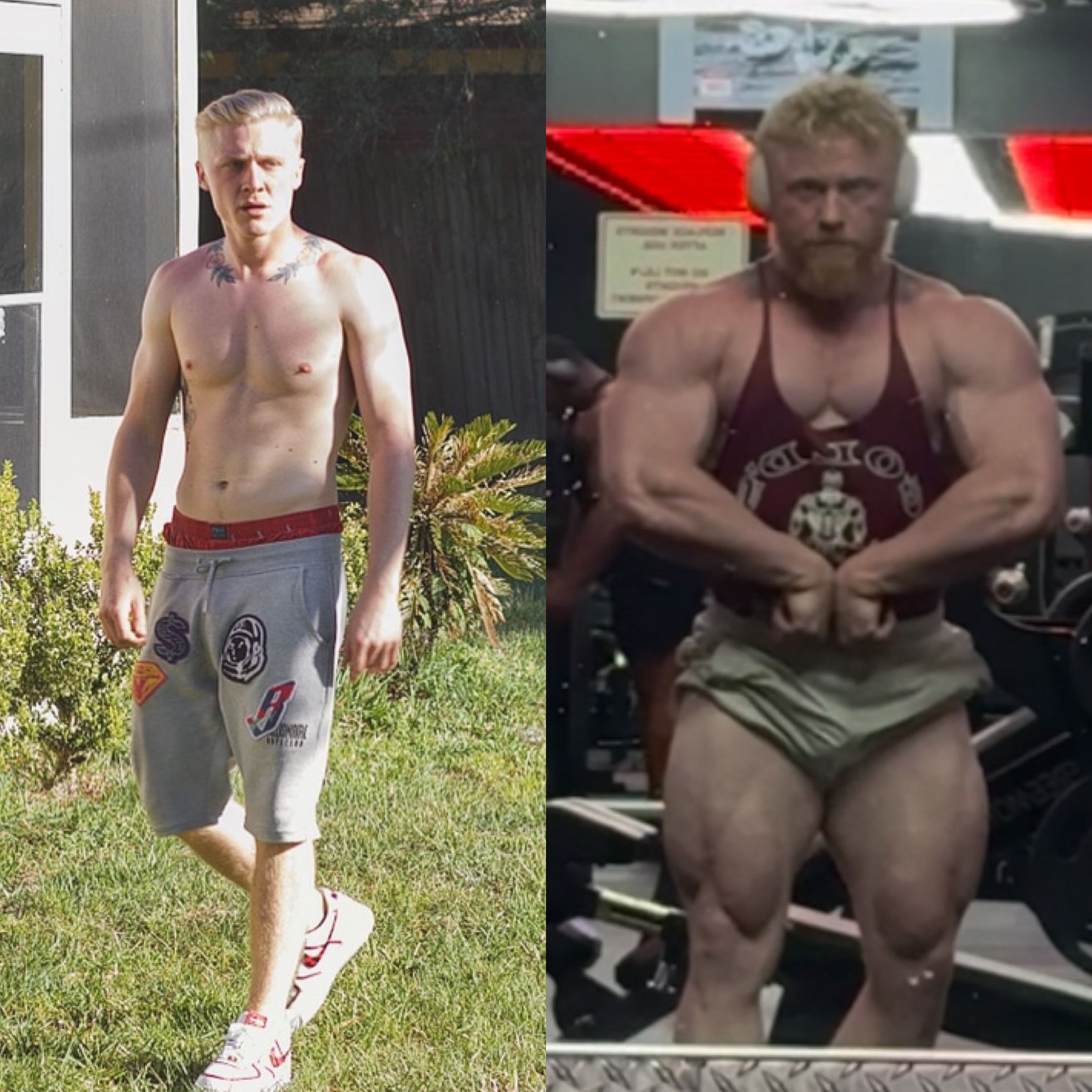 Client strength transformation before and after